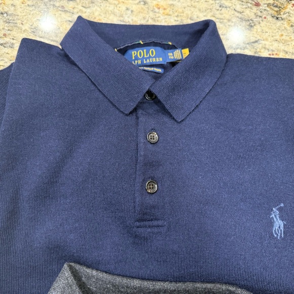 Wool Polo-Collar Sweaters - Picture 2 of 16